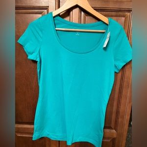 Lands End Scoop Neck T-Shirt, Small